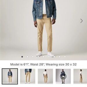 Levi’s XX CHINOS Slim Taper Pants W31 L32 khaki